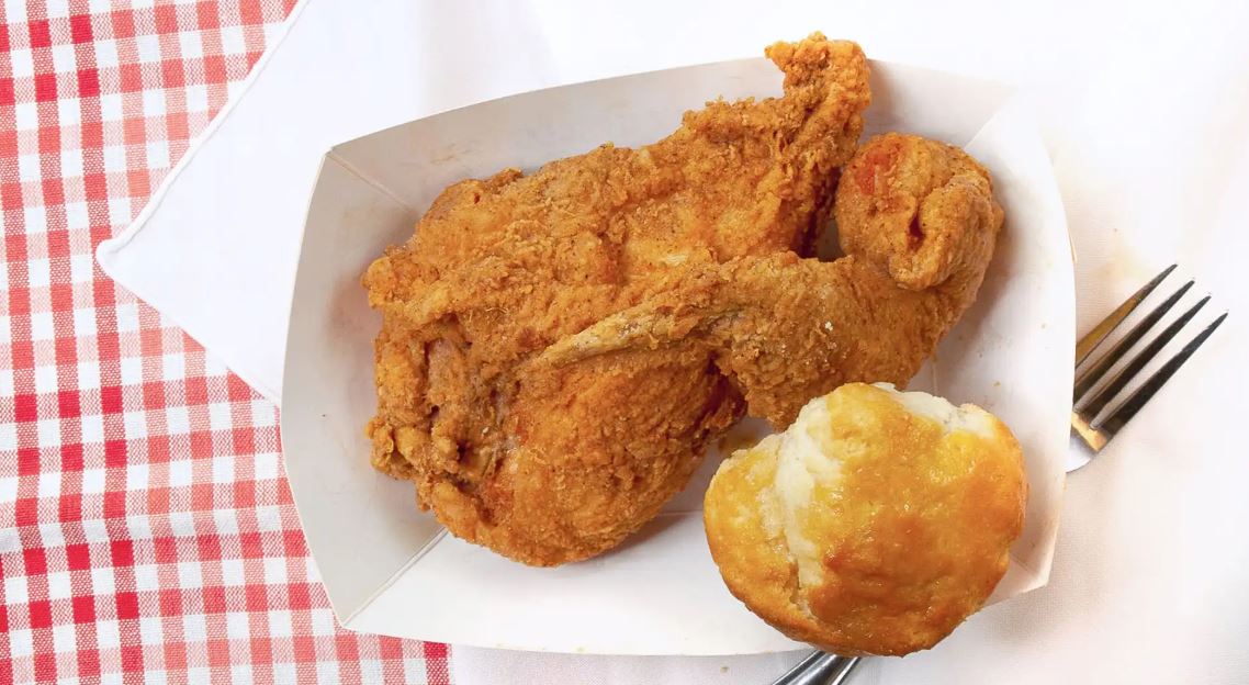 2 PC White - Chicken & (1) Biscuit Only