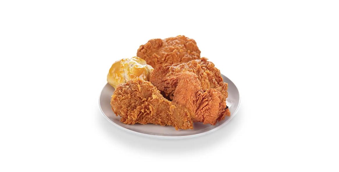 4 PC Mix - Chicken & (1) Biscuit Only